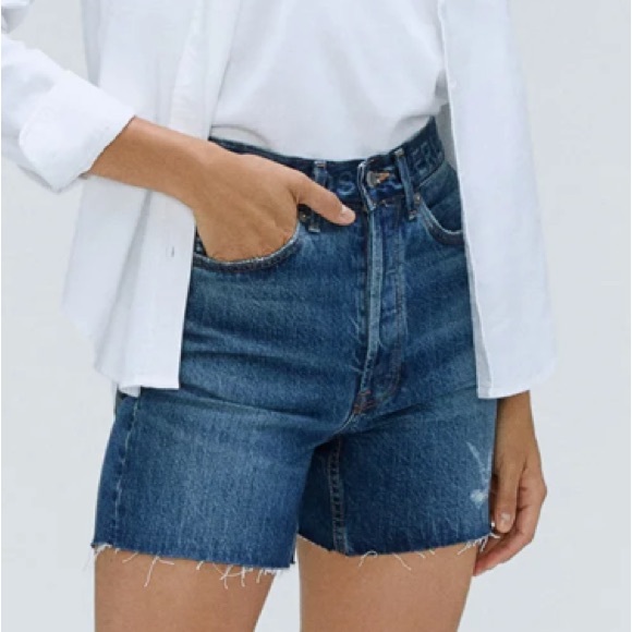 Everlane Pants - Everlane the way high denim shorts size 27